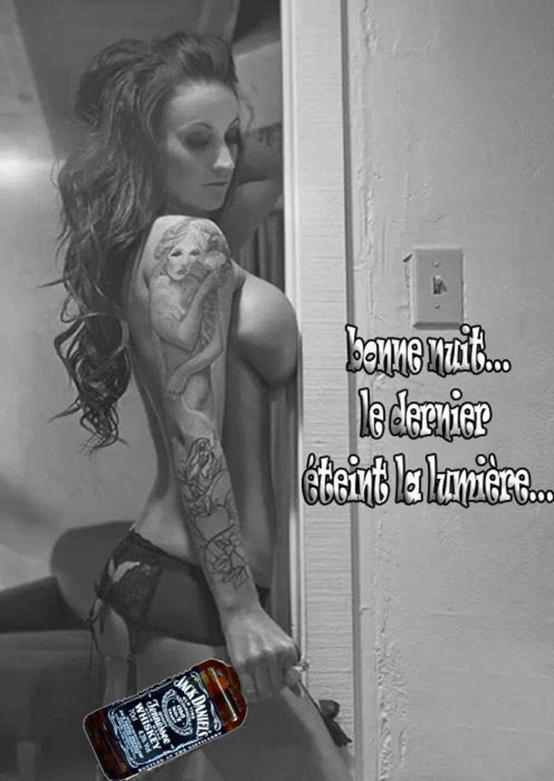 Girls with tattoos, Girls with tattoos are beautiful, Jack Daniels and Girls