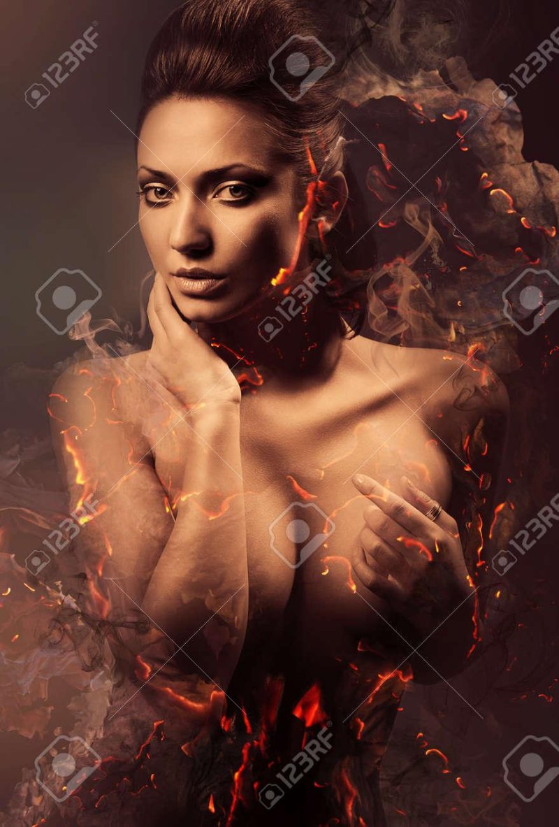 Naked women, Erotic, Girl Fire