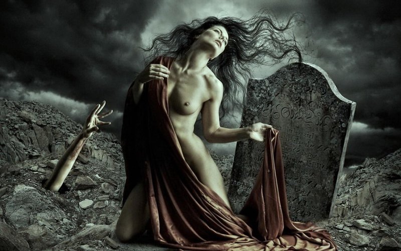 Erotic Girls Fantasy, Gloomy erotica, Witch Erotic