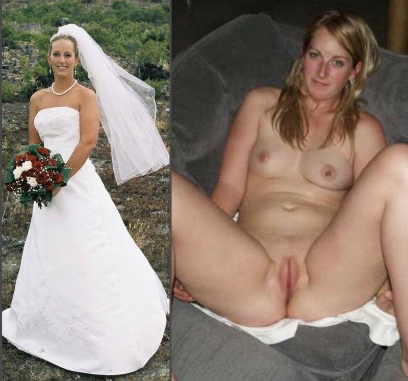 Dressed undressed bride Private anal, Dressed and stripped brides, Naked brides after the wedding
