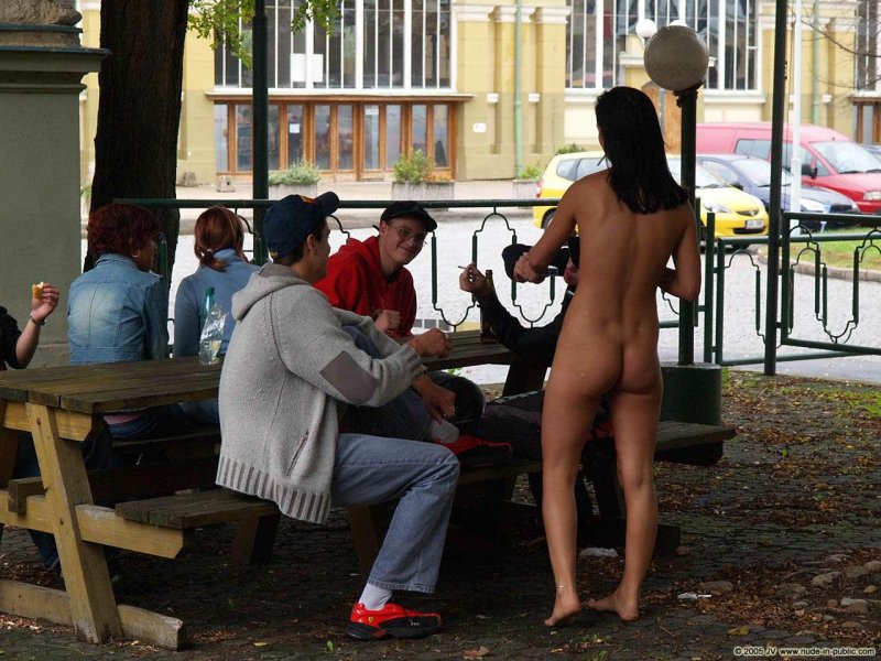 Nudism, Naked on the street, Walking naked along the street