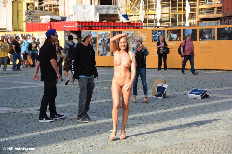 Naked girls in public places, Girl undresses in public, Walking naked along the street