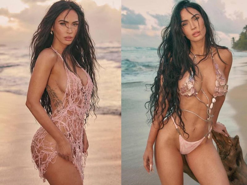 Megan Fox photo shoot in a swimsuit, Megan Fox photo shoot without a swimsuit, Megan Fox
