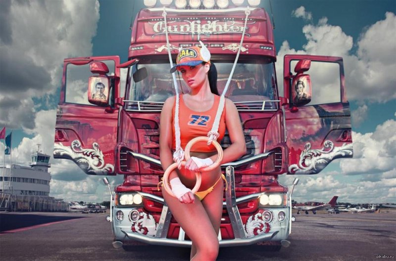 Girls and trucks, Beautiful girls and trucks, Girl