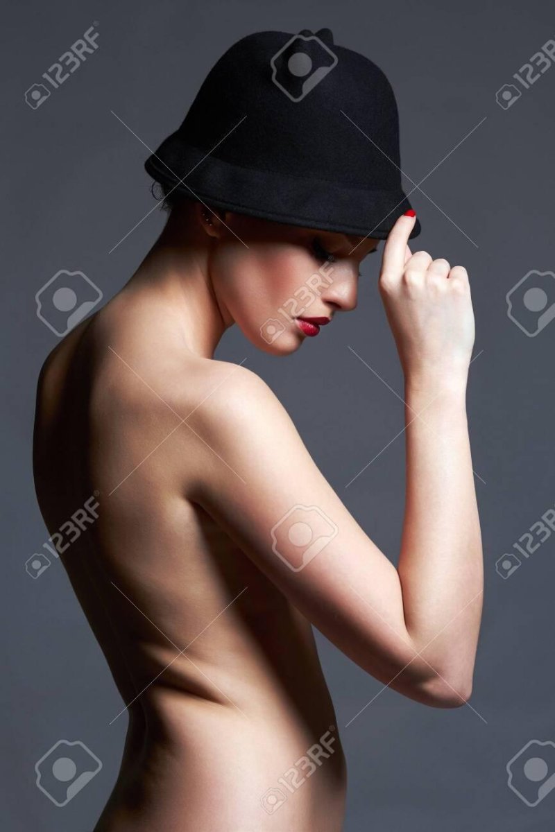Woman in a hat, Woman in a black hat, Girl in a hat