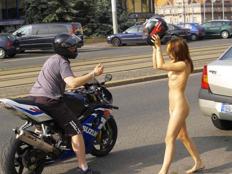 Girl without panties on a motorcycle, Naked girls on motorcycles, Naked women on a motorcycle