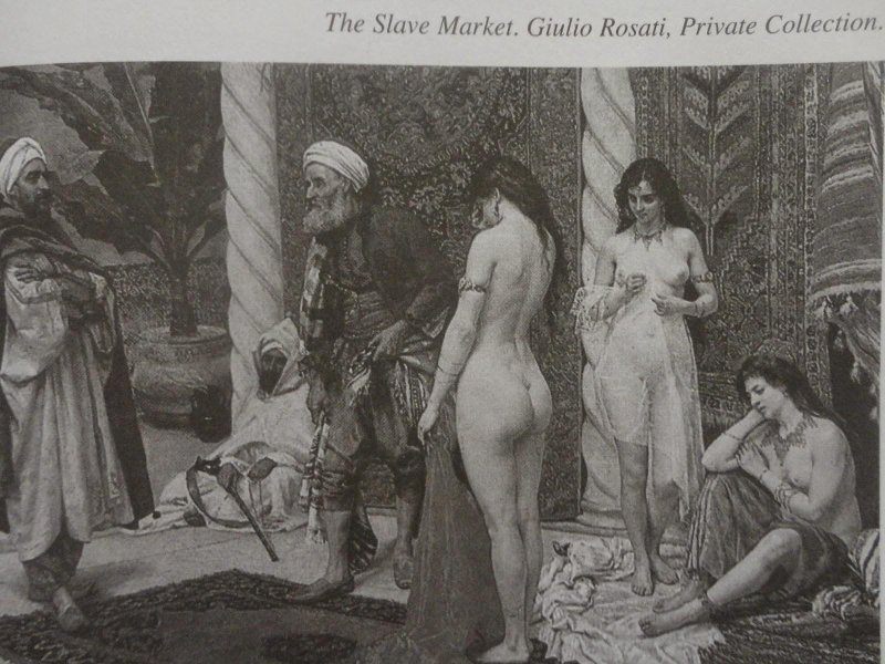 Jean Leon Jerome of a slave market, Slaves in the slave market, Harem