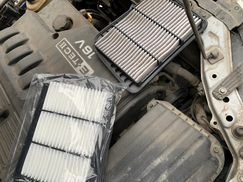 Air filter Chevrolet Lacetti, Air filter on the Chevrolet Lacetti, Air filter DEU