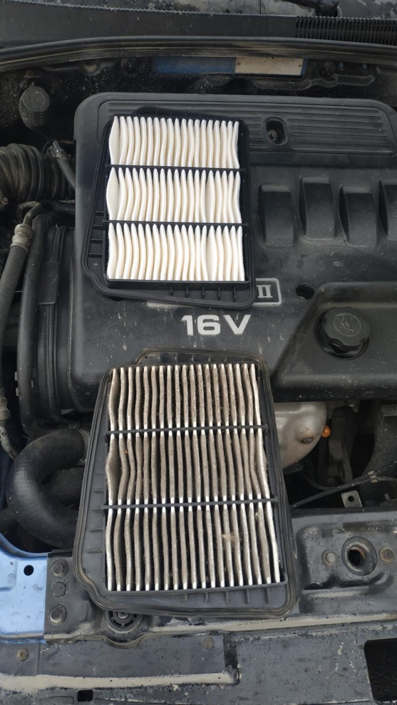 Air filter Chevrolet Lacetti, Air filter on the Chevrolet Lacetti, Air filter DEU