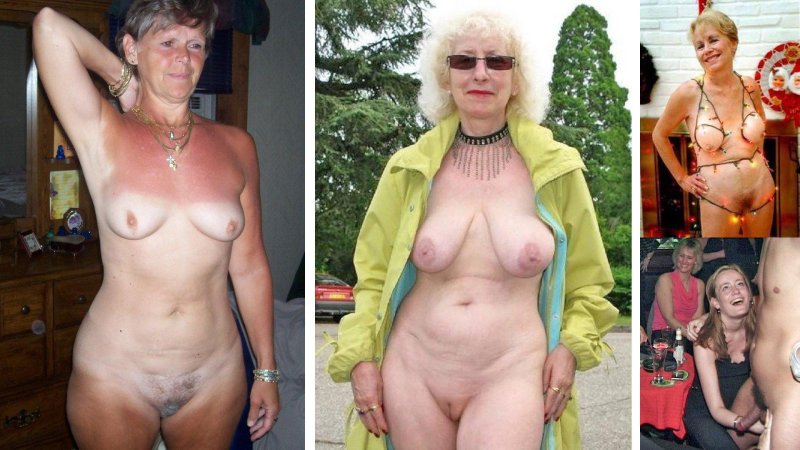Beautiful striped old women, Separate naked grandmothers, Separate grandmothers